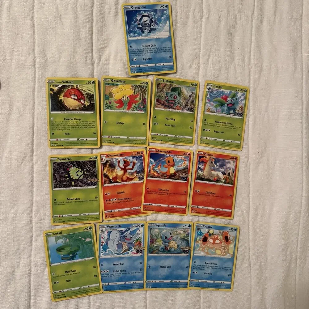 Lot Of Pokemon Cards 2022- 49 Cards. Coin. Metal Tin Pokémon Pencil Case‎